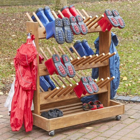 Mobile Outdoor Welly Storage