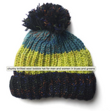 Chunky Stripy Fairtrade Bobble Hat