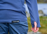 Women's Velez Grid Fleece - Indigo Blue/Cumin