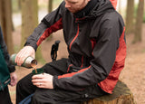 Men's Caminata Jacket - Dark Grey/Outback Red