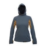Women's Velez Grid Fleece - Indigo Blue/Cumin