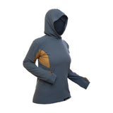 Women's Velez Grid Fleece - Indigo Blue/Cumin